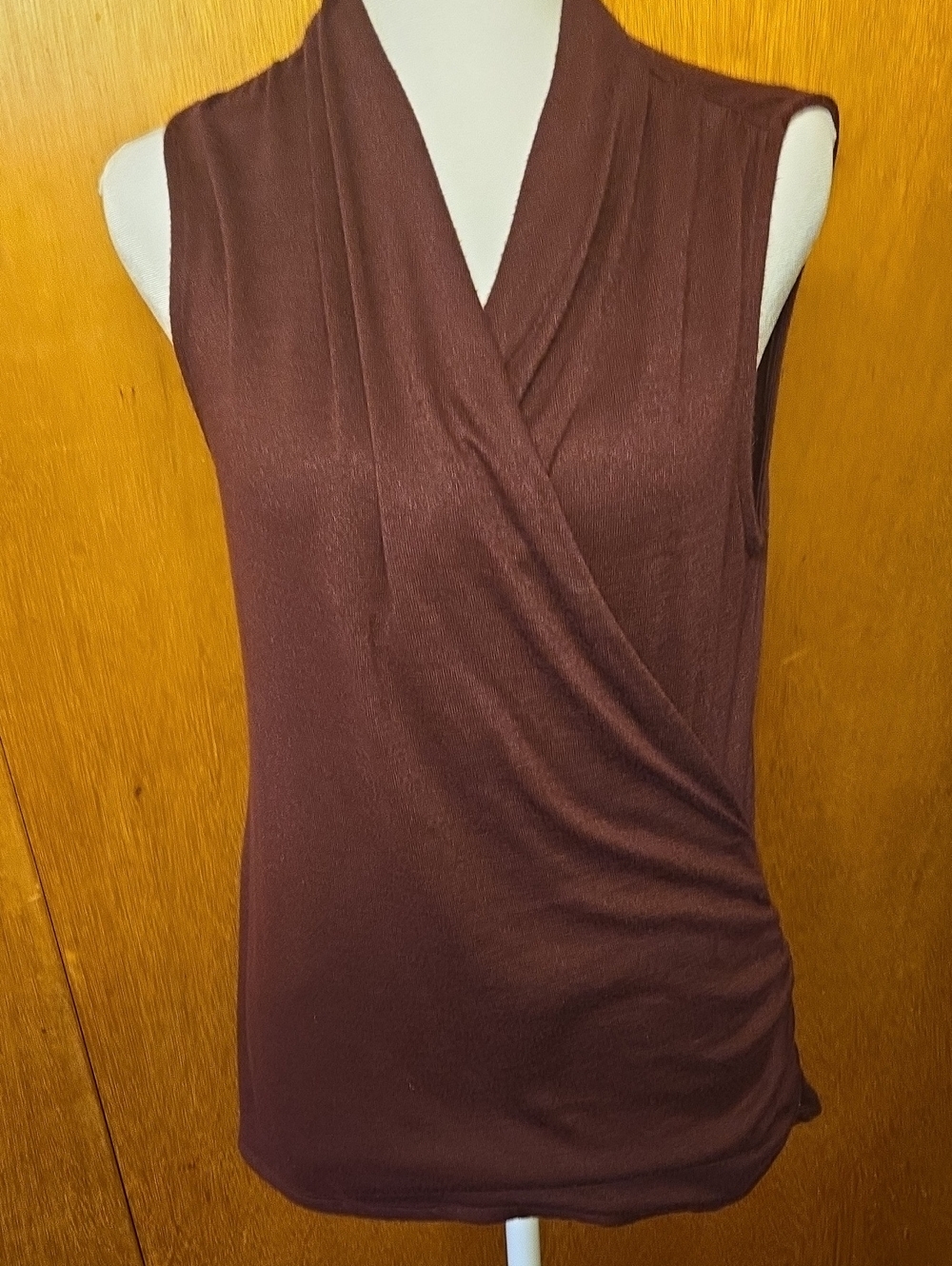 41 Hawthorn Brown Sleeveless Wrap-Front Camisole